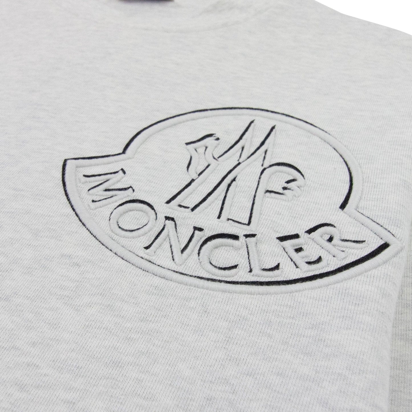 Moncler Embroidered Logo Crewneck Sweatshirt Grey 905