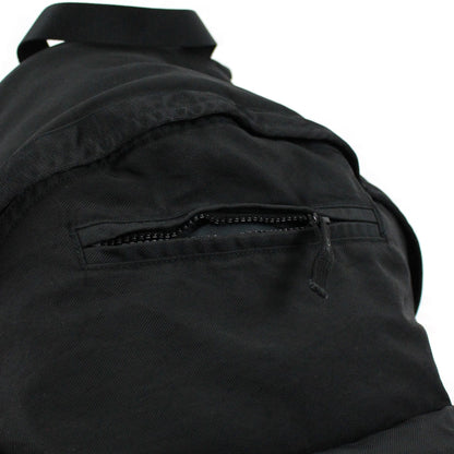 Stone Island Junior Garment Dyed Patch Logo Rucksack Black V0029