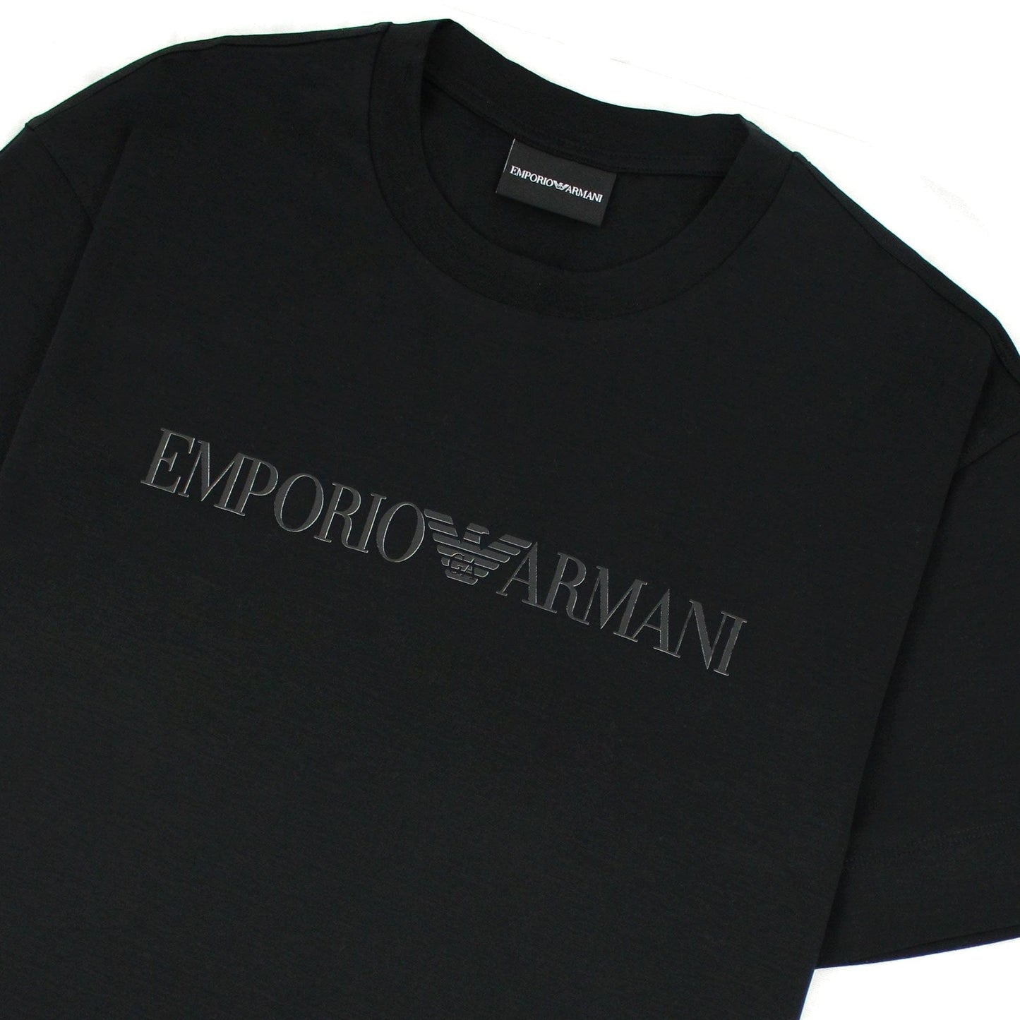 Emporio Armani Tencel Blend T-shirt Black