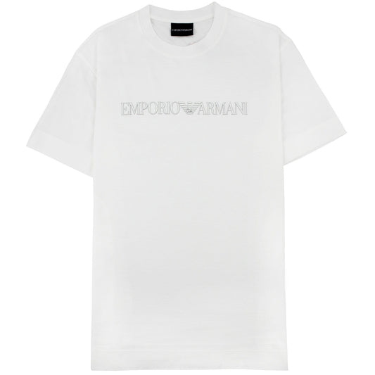 Emporio Armani Tencel Blend T-shirt Bianco