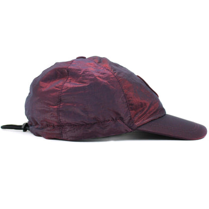 Stone Island Junior Nylon Logo Cap Dark Purple