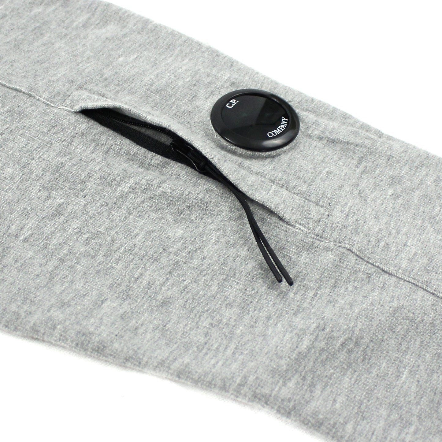 Cp Company Light Fleece Open Hooded Sweatshirt Grey M93