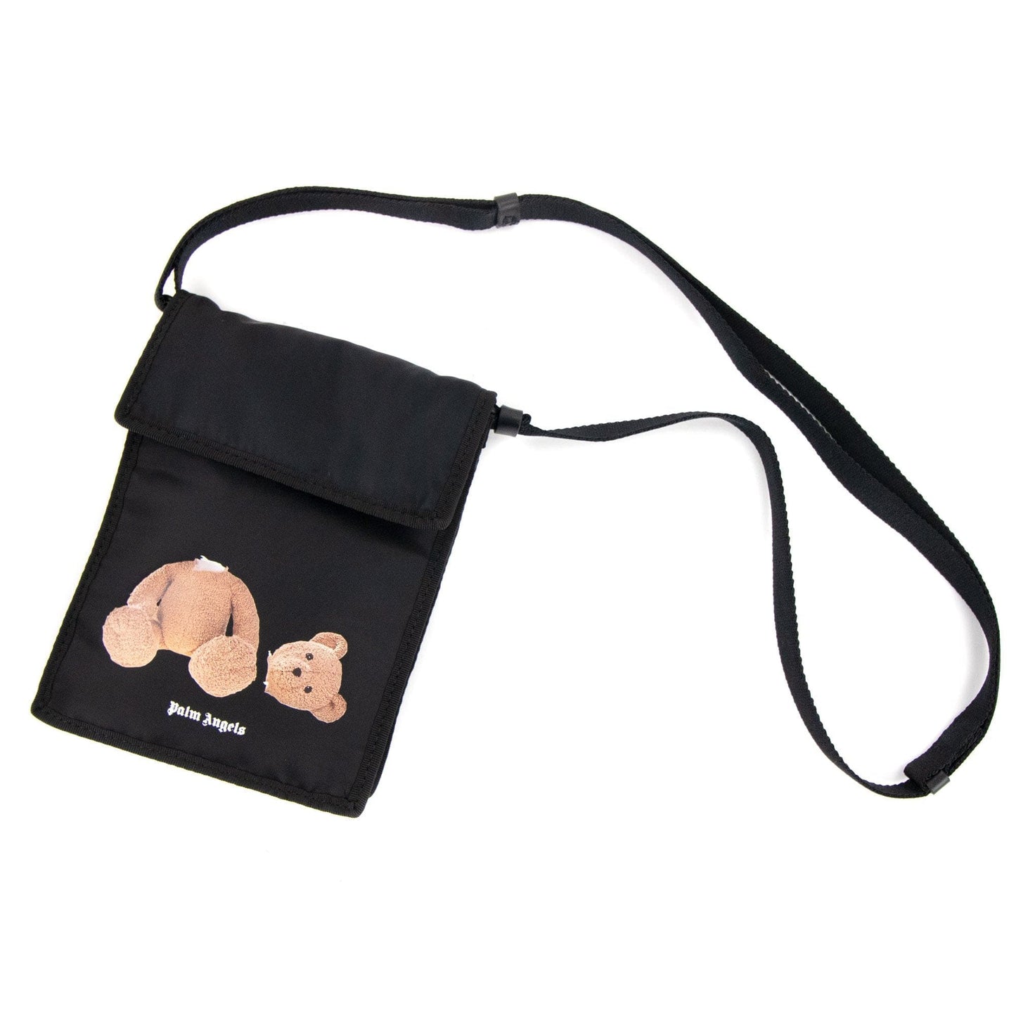 Palm Angels Bear Pocket Nylon Bag Black