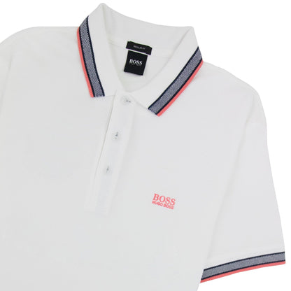 Hugo Boss Paddy Short Sleeve Polo Shirt White 108