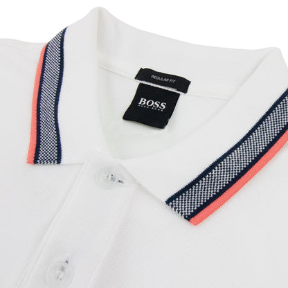 Hugo Boss Paddy Short Sleeve Polo Shirt White 108