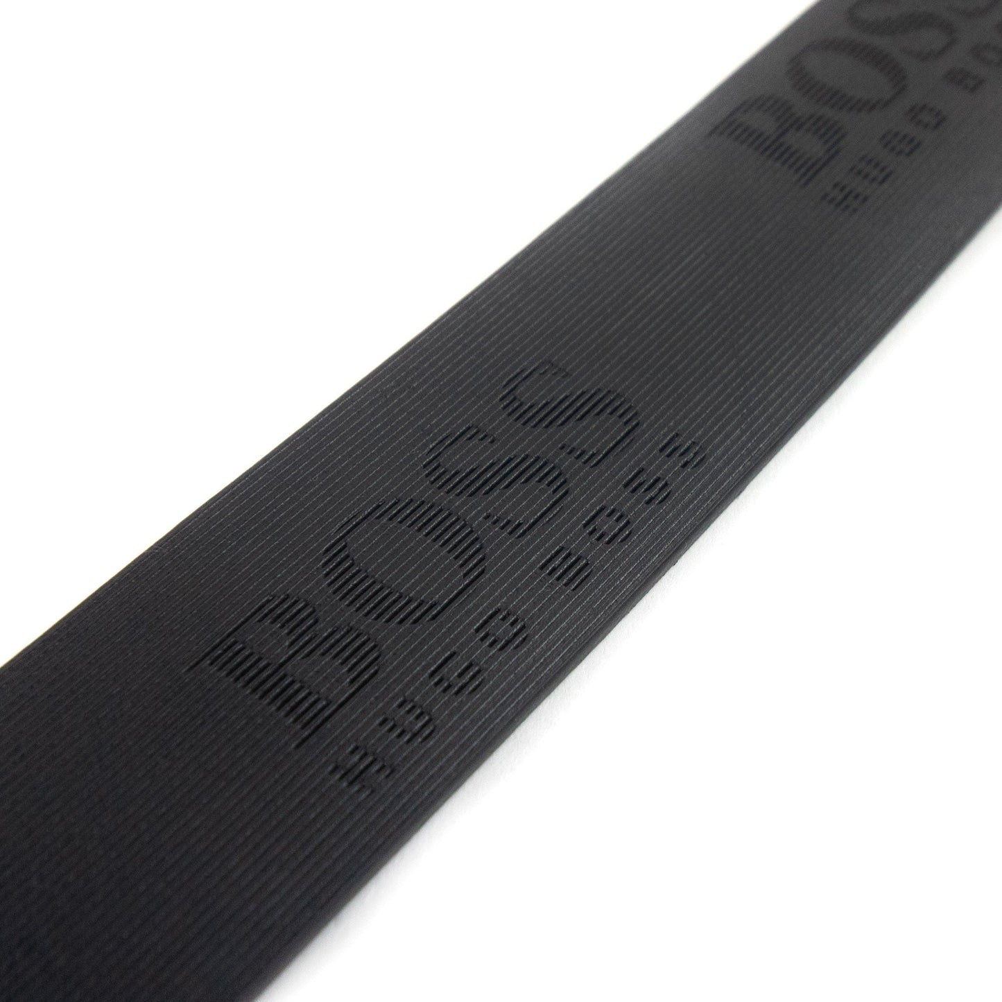 Hugo Boss Logo Plaque Icon Leather Belt Black 001