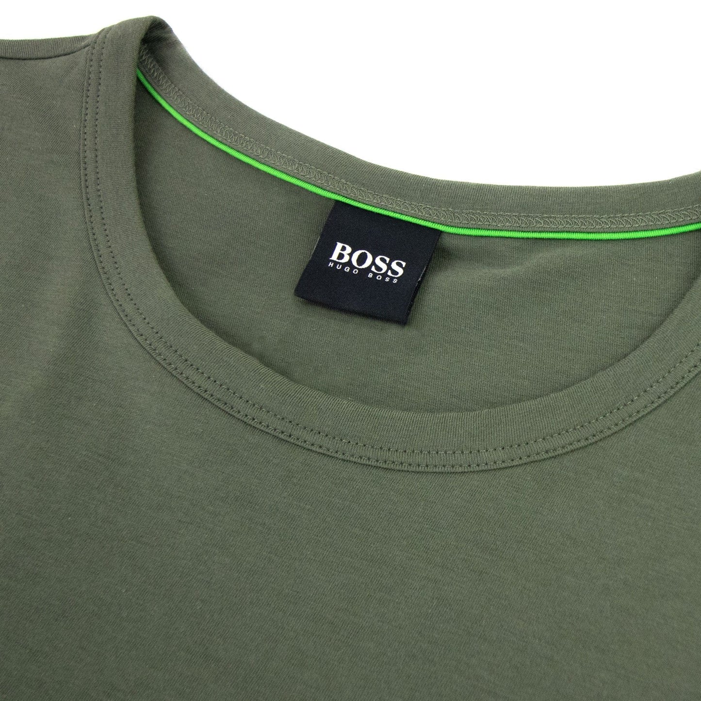 Hugo Boss Regular-fit T-shirt With Contrast Logo Khaki 307