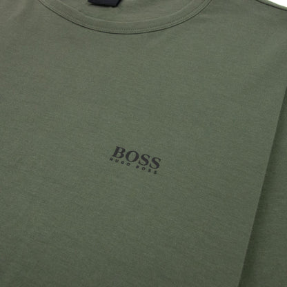 Hugo Boss Regular-fit T-shirt With Contrast Logo Khaki 307