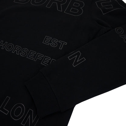Burberry Horseferry Print Cotton Sweatshirt Black