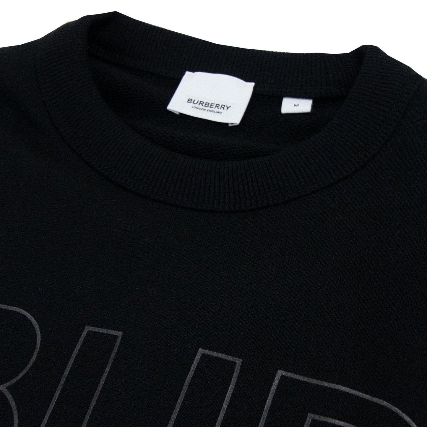 Burberry Horseferry Print Cotton Sweatshirt Black