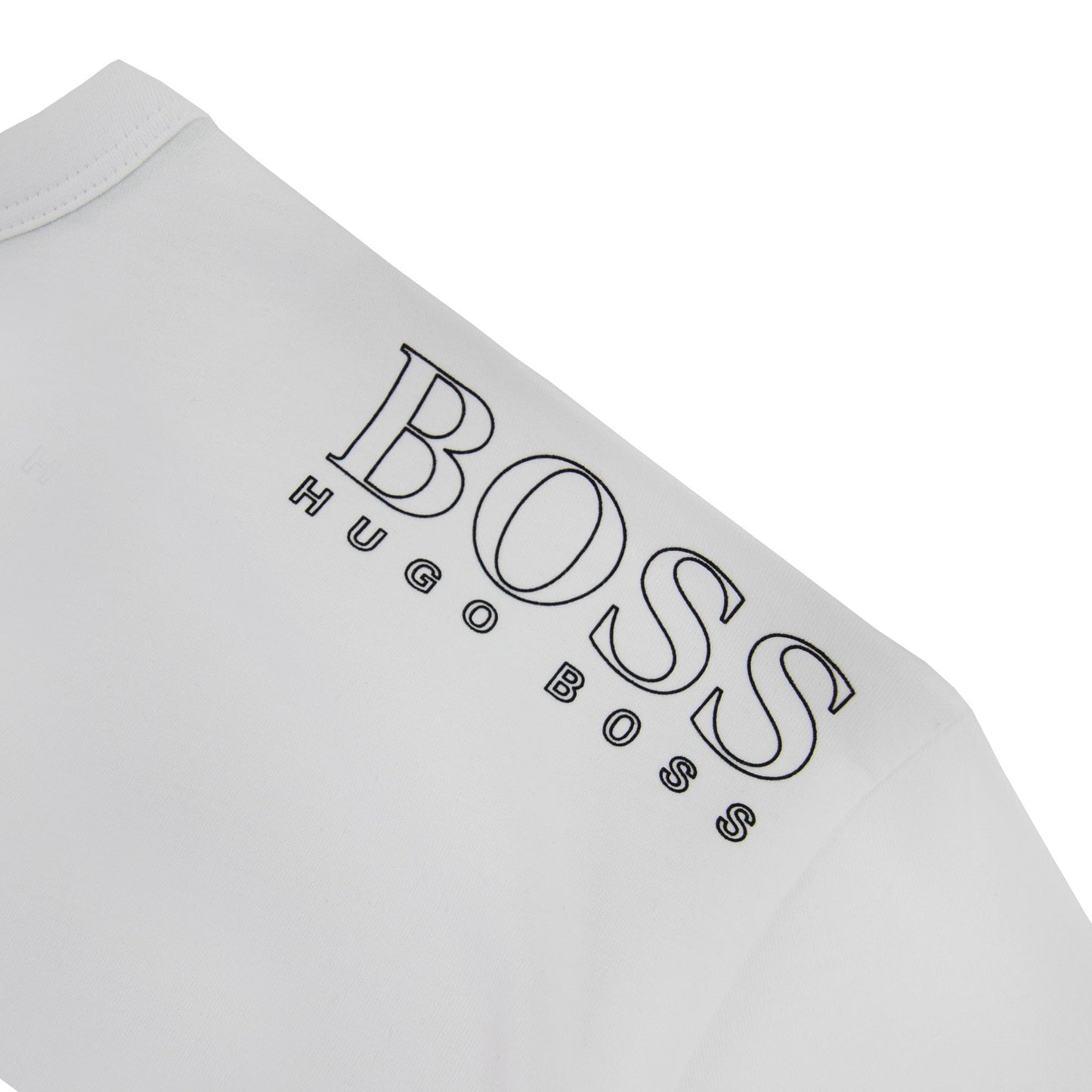 Hugo Boss Regular-fit T-shirt With Contrast Logo White 107