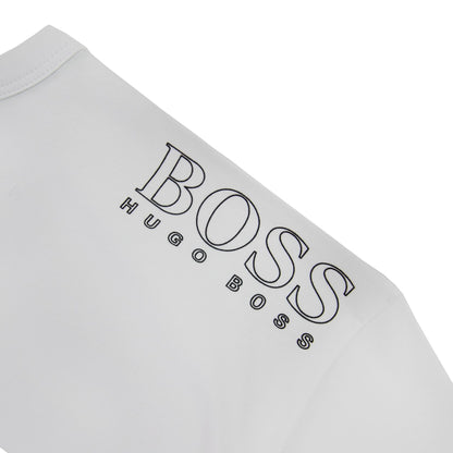 Hugo Boss Regular-fit T-shirt With Contrast Logo White 107