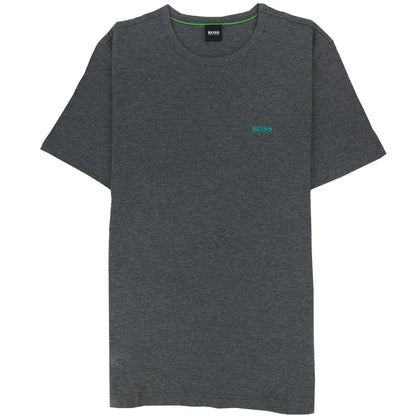 Hugo Boss Regular-fit T-shirt With Contrast Logo Grey 035