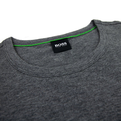 Hugo Boss Regular-fit T-shirt With Contrast Logo Grey 035