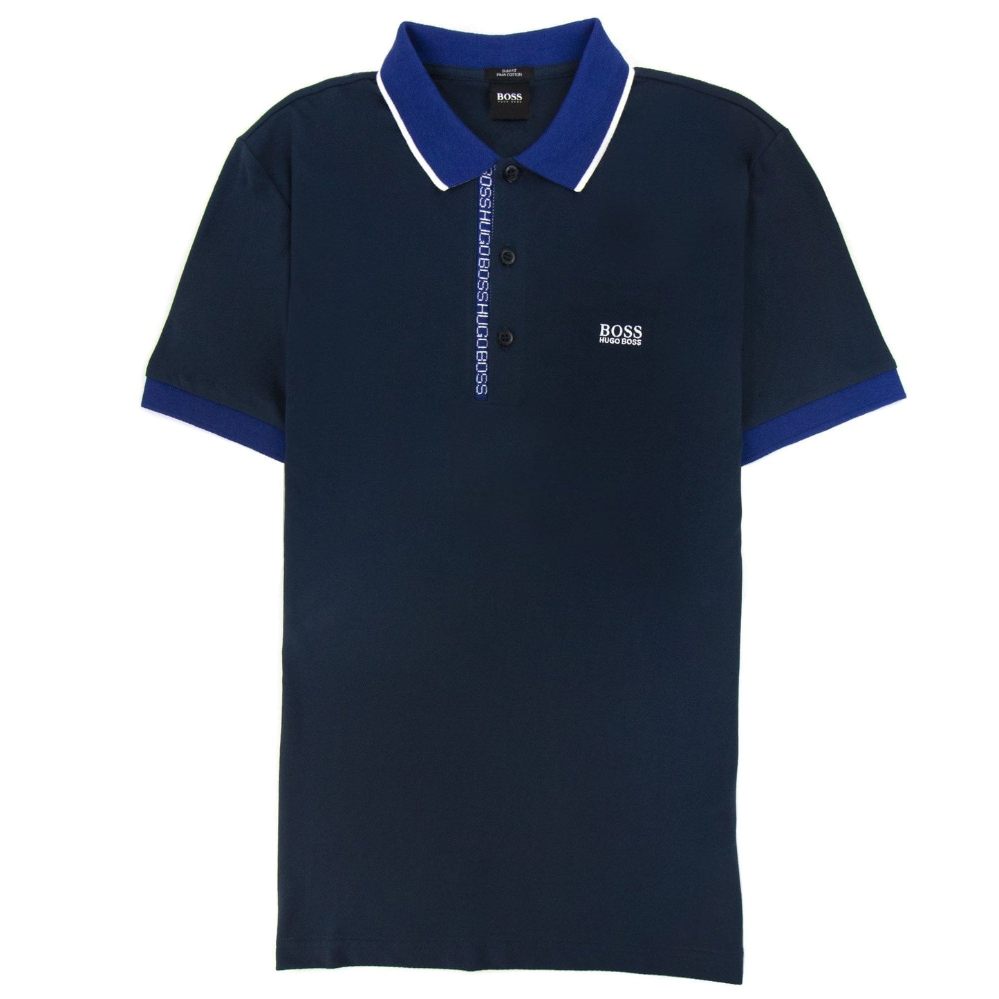 Hugo Boss Paule 4 Writing Polo Navy Blue