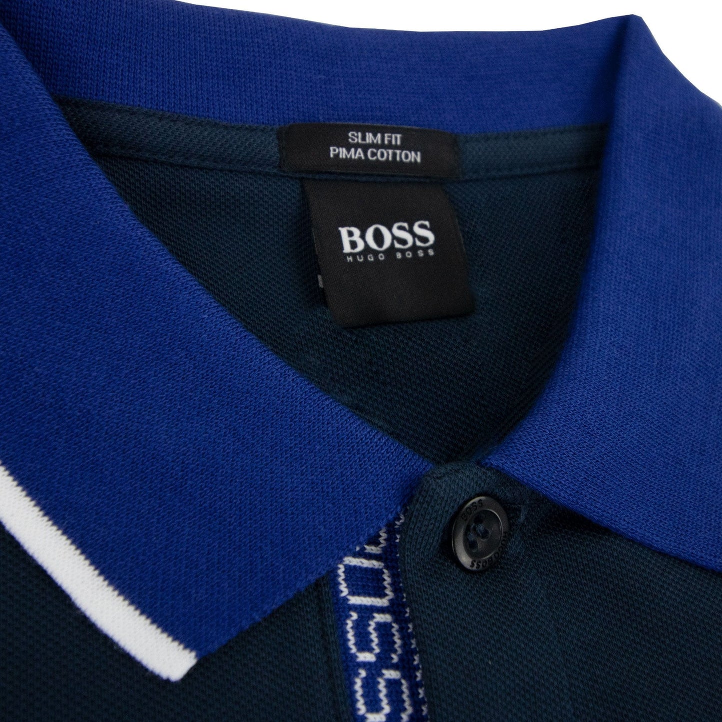 Hugo Boss Paule 4 Writing Polo Navy Blue