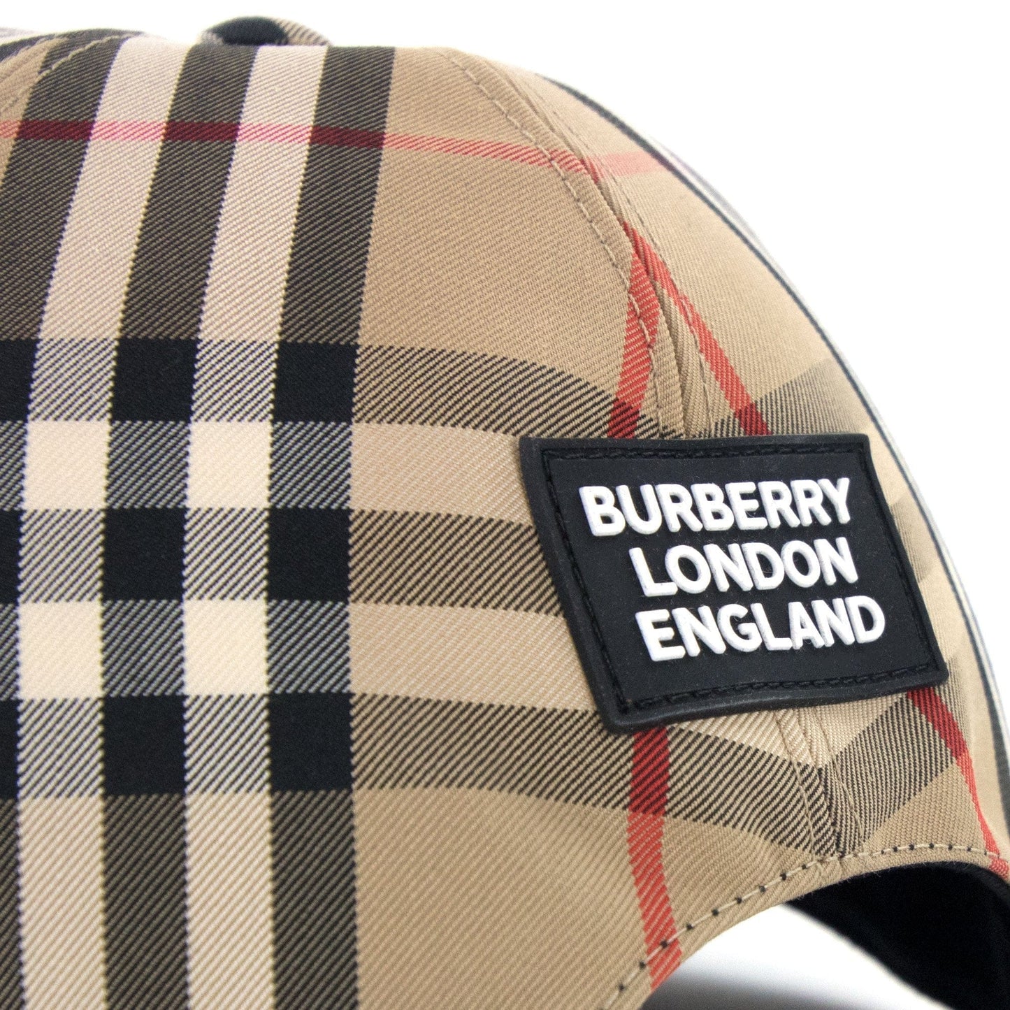 Burberry Logo Appliqu? Vintage Check Baseball Cap Beige