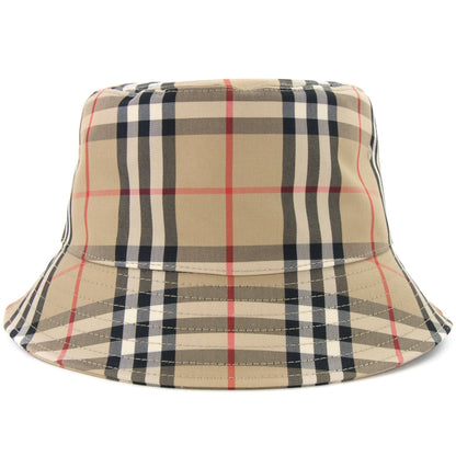 Burberry Vintage Check Technical Cotton Bucket Hat Beige