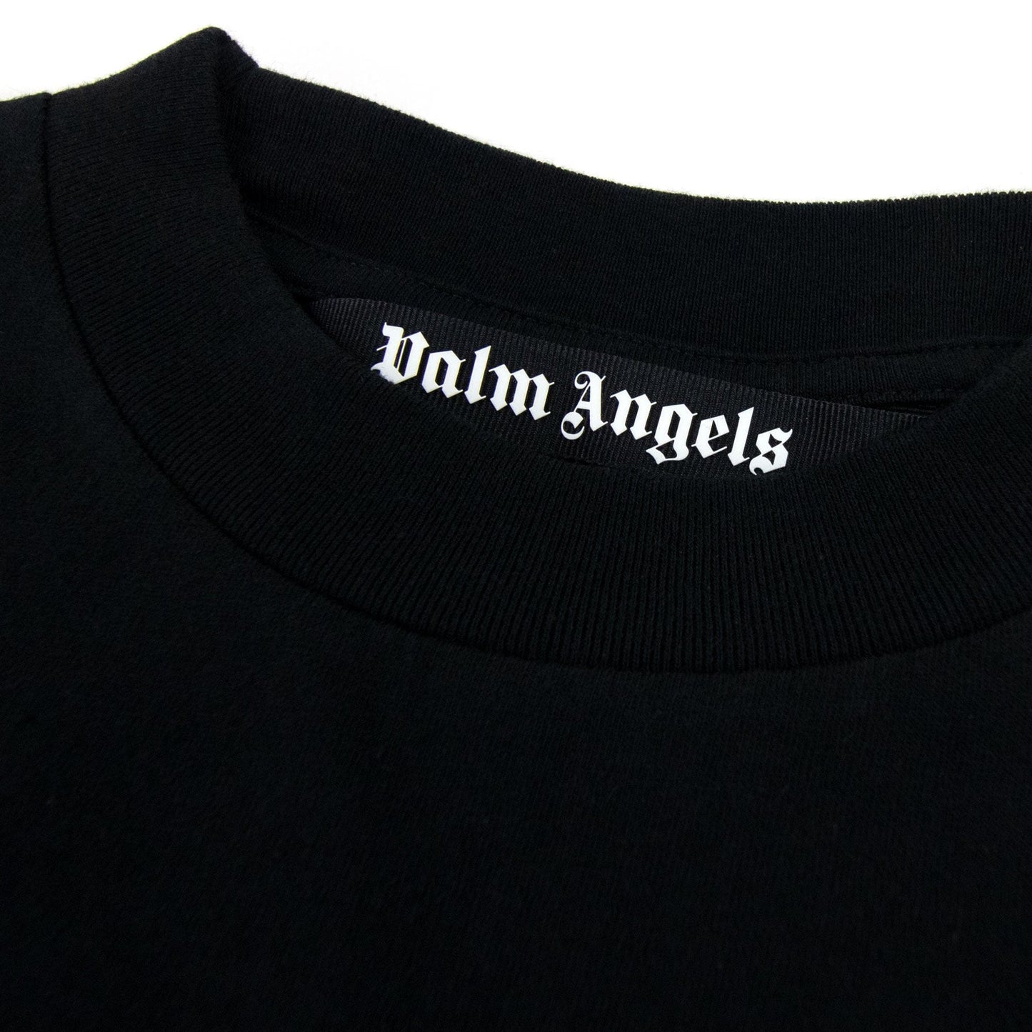 Palm Angels Burning Head Logo T Shirt Black/yellow