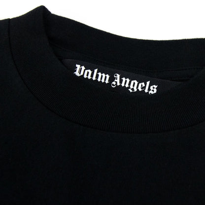 Palm Angels Burning Head Logo T Shirt Black/yellow