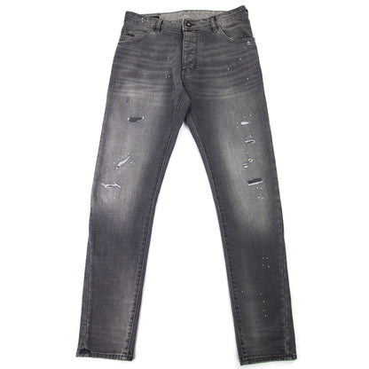 Emporio Armani J09 Vintage Look Slim Fit Jeans Denim Nero 0007