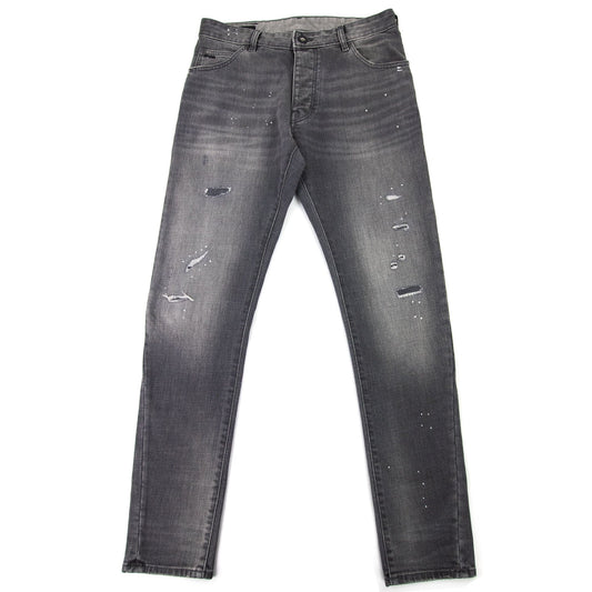 Emporio Armani J09 Vintage Look Slim Fit Jeans Denim Nero 0007