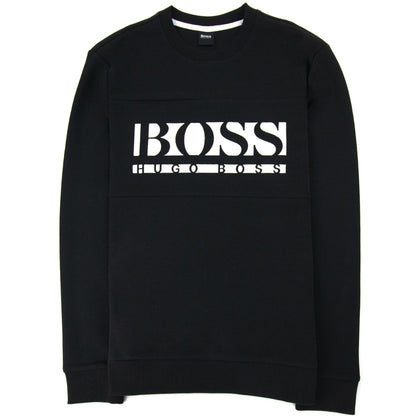 Hugo Boss Block Logo Crewneck Sweatshirt Black 001