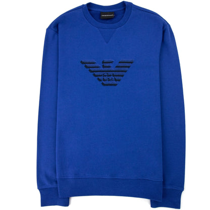 Emporio Armani Dashed Eagle Print Sweatshirt Blue 921