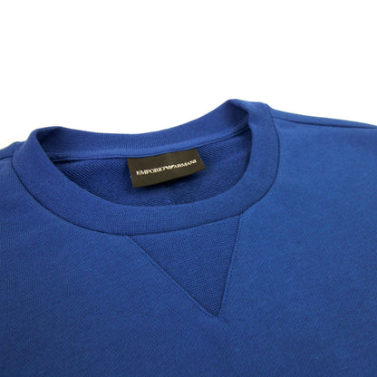Emporio Armani Dashed Eagle Print Sweatshirt Blue 921