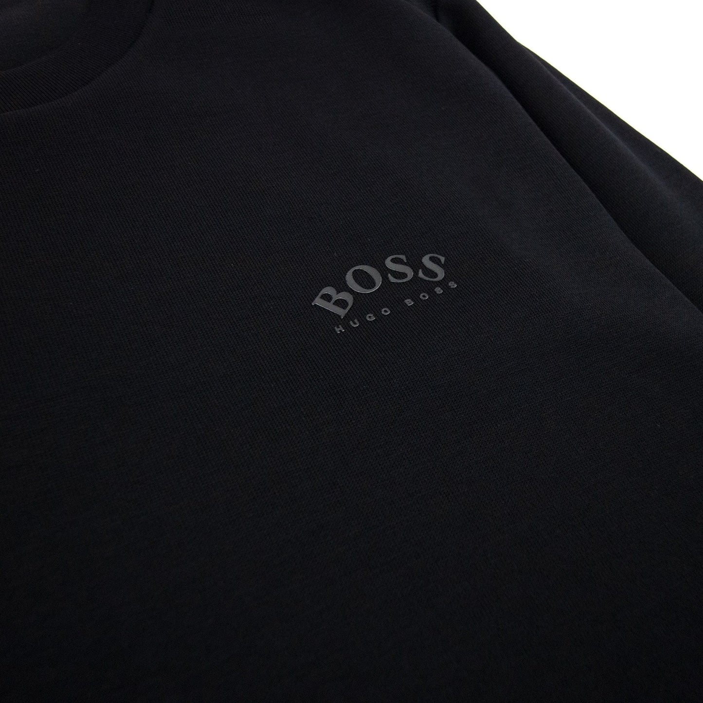 Hugo Boss Curved Logo Crewneck Sweat Black 001