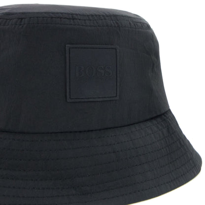 Hugo Boss Saul Logo Badge Bucket Hat Black 001