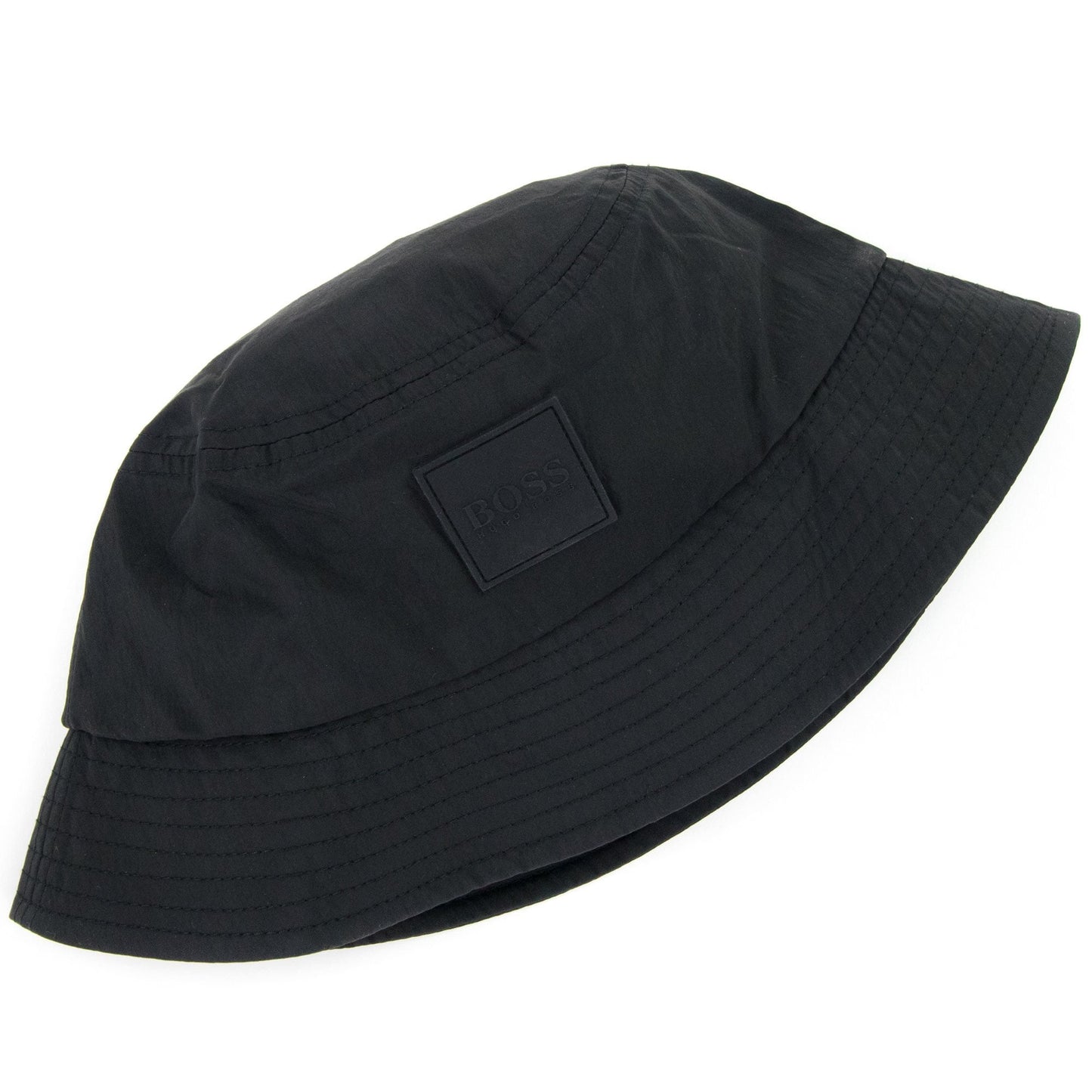 Hugo Boss Saul Logo Badge Bucket Hat Black 001