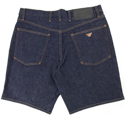 Emporio Armani Rinse Denim Bermuda Shorts Denim Blue 0941