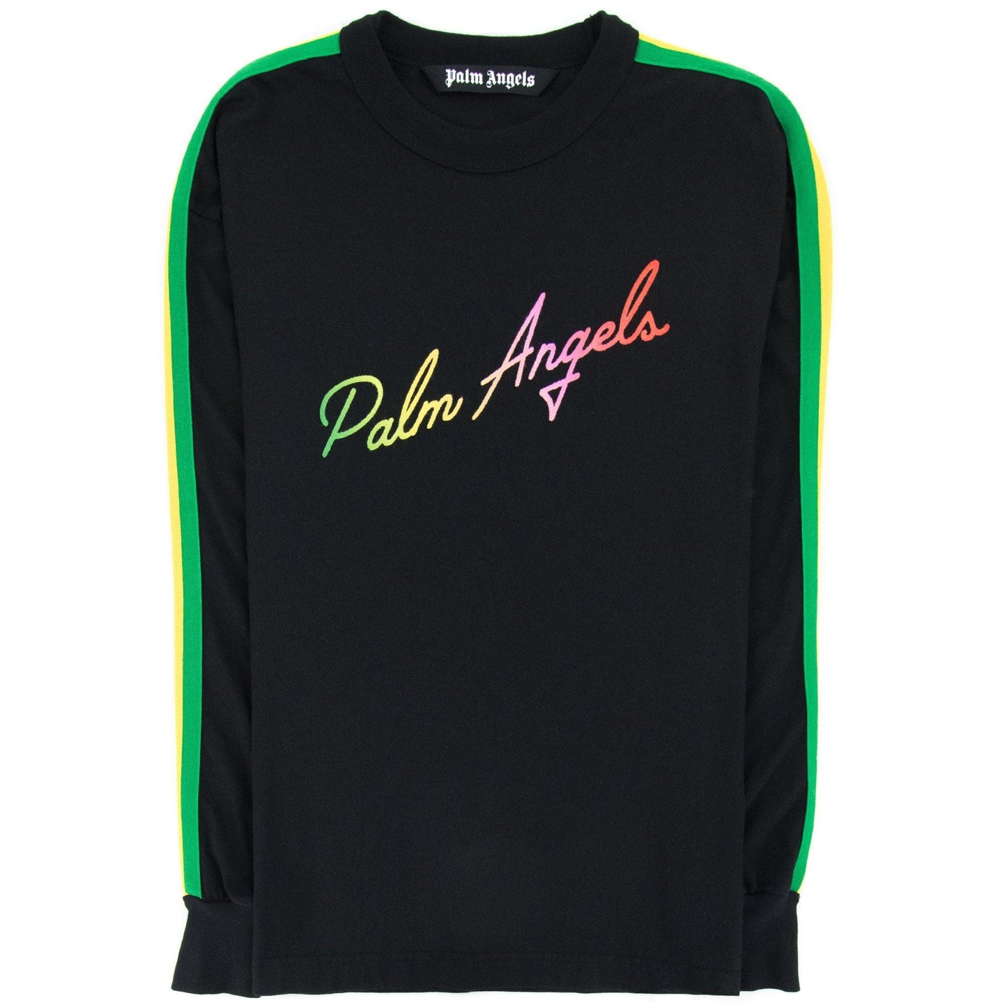 Palm Angels Miami Multi Color Logo L/s Tee Black