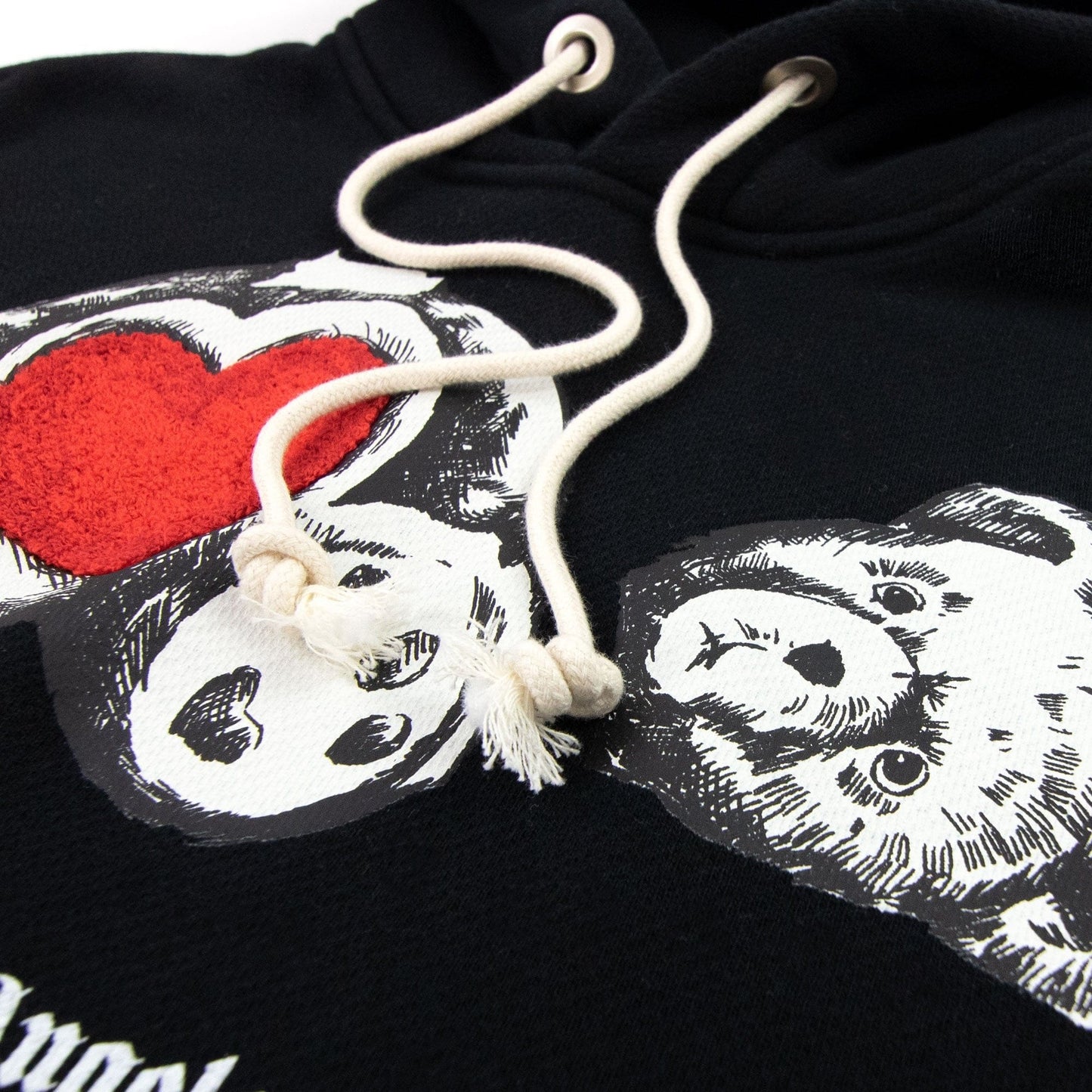 Palm Angels Bear In Love Hoody Black