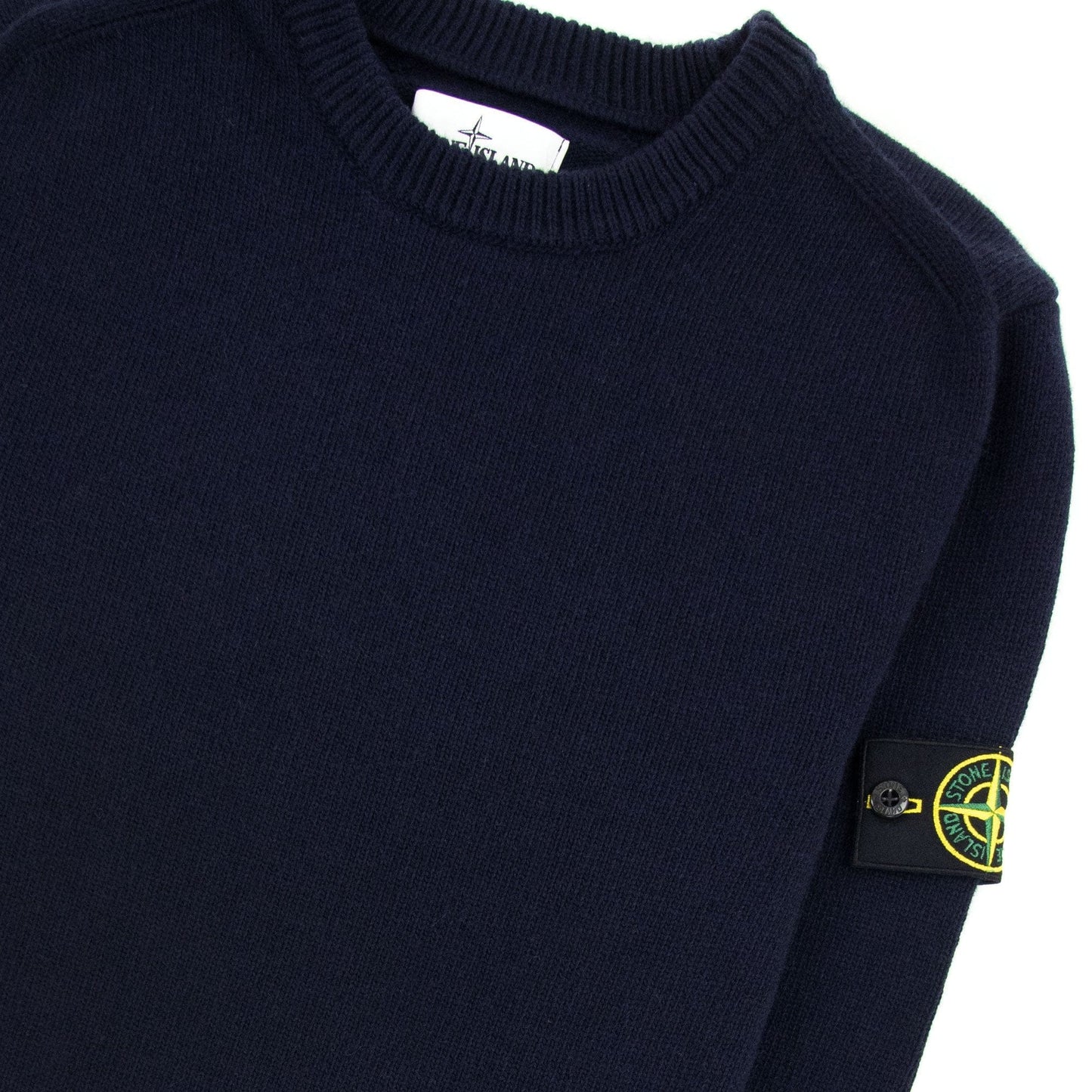 Stone Island 535a3 Lambswool Knitwear Navy V0020