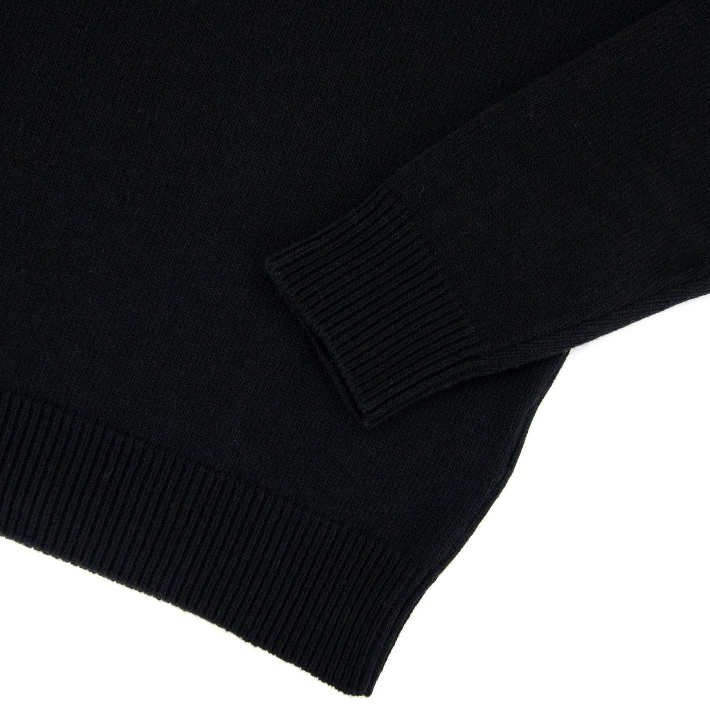 Stone Island 535a3 Lambswool Knitwear Black V0029