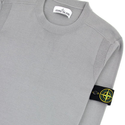Stone Island 526c4 Light Pure Wool Knitwear Grey V0061