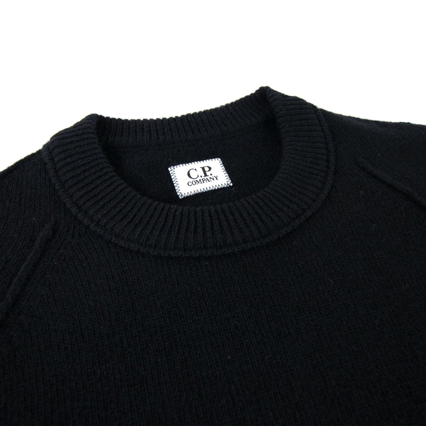 Cp Company Arm Lense Knitwear Sweatshirt Black 999