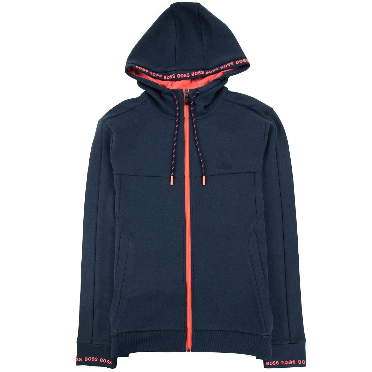 Hugo Boss Saggy 1 Zip Up Sweatshirt Navy 410