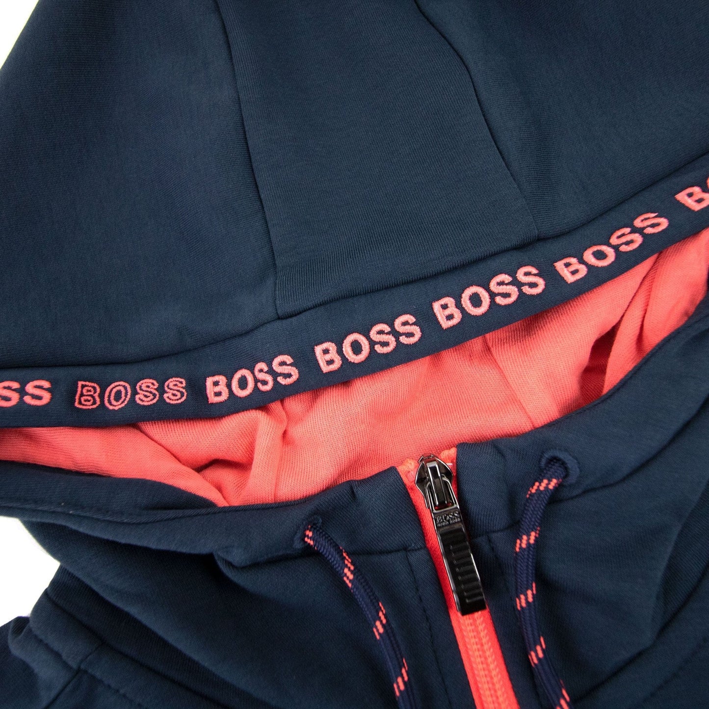 Hugo Boss Saggy 1 Zip Up Sweatshirt Navy 410