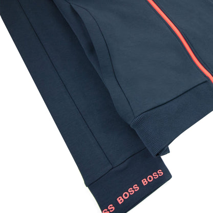 Hugo Boss Saggy 1 Zip Up Sweatshirt Navy 410