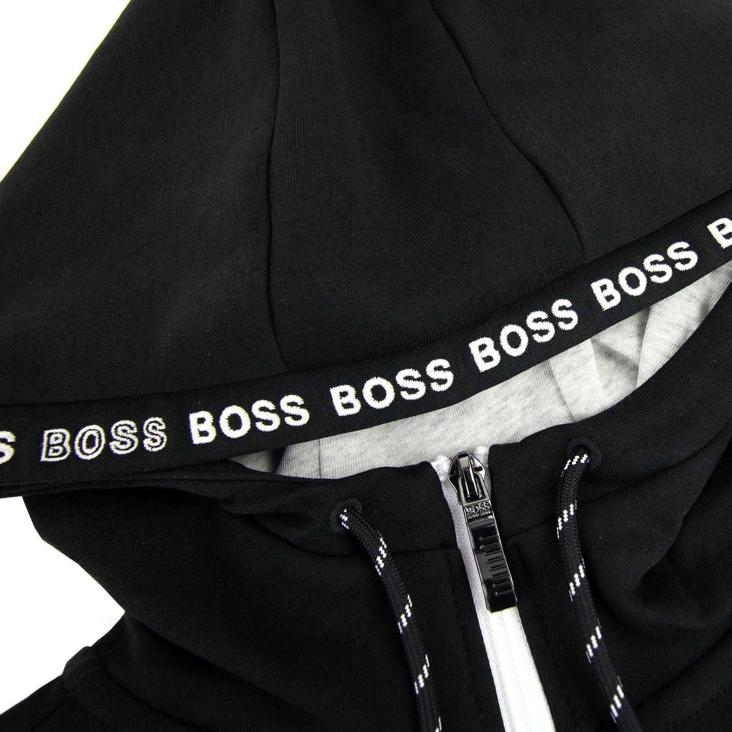 Hugo Boss Saggy 1 Zip Up Sweatshirt Black 001