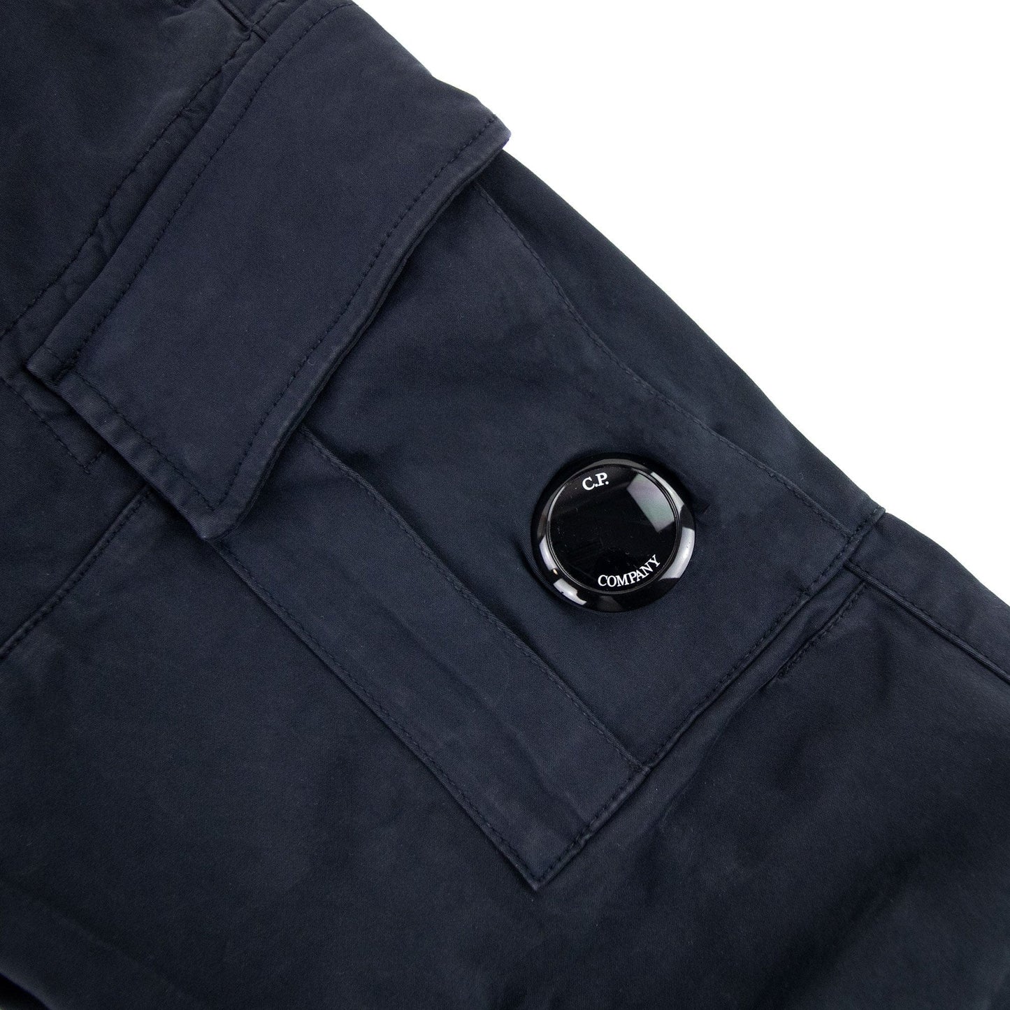 Cp Company Stretch Satin Cargo Pants Navy 888
