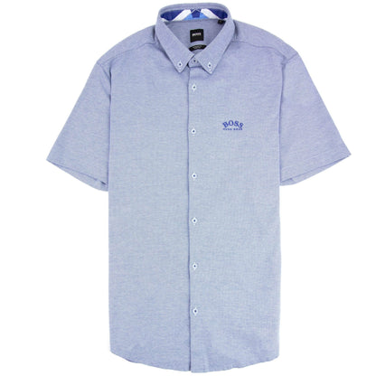 Hugo Boss Biadia R Curved Logo S/s Shirt Blue 438