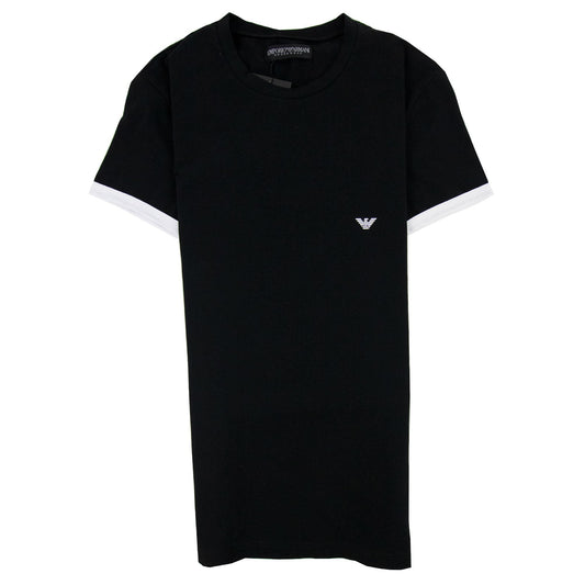 Emporio Armani Logo Side Stripe T Shirt Black