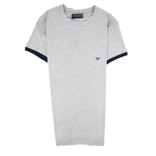 Emporio Armani Logo Side Stripe T Shirt Grey