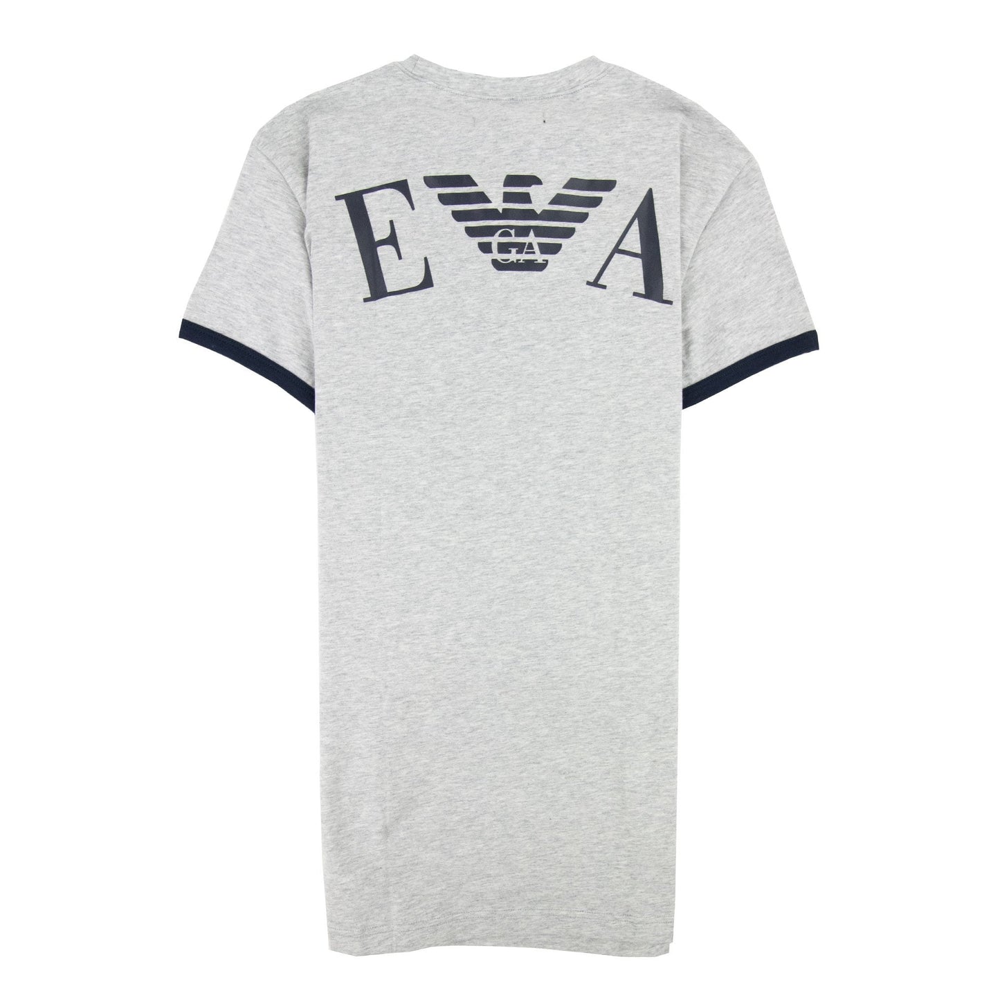 Emporio Armani Logo Side Stripe T Shirt Grey