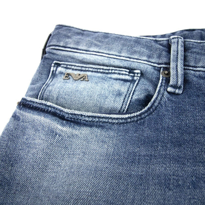 Emporio Armani J06 Five Pocket Slim Fit Jeans Denim Blue 942