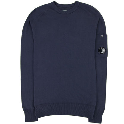Cp Company Sea Island Medium Lens Sweater Navy 888